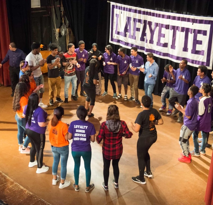 Anne Frank Project working with students at local High School