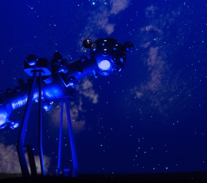 planetarium projector and night sky