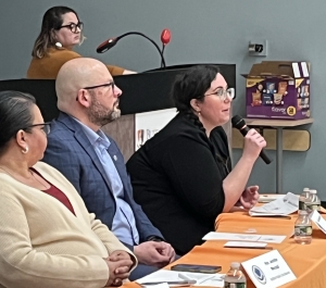 three members of the local politician panel