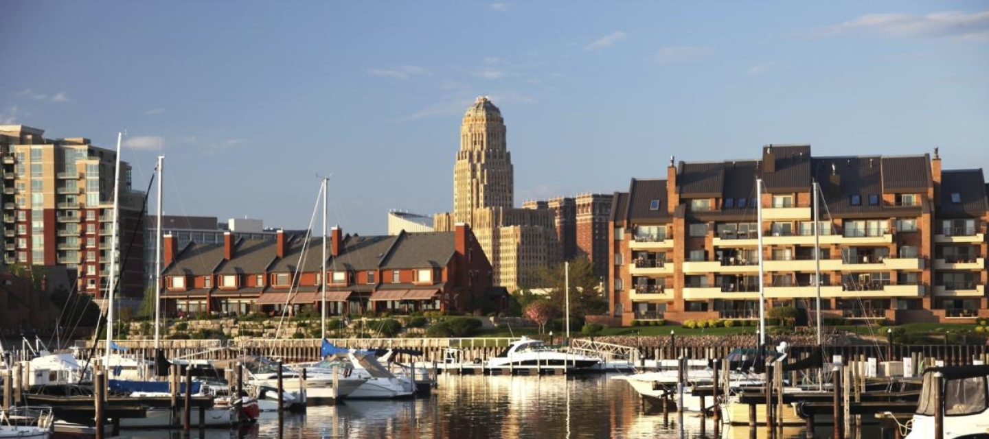 Buffalo's City Hall and waterfront